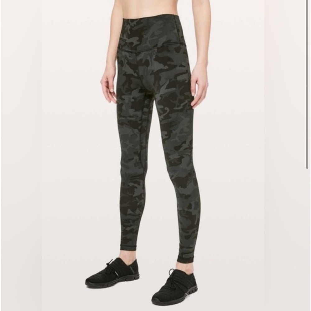 Lululemon • Align Pant HR Full Length 28" Incognito Camo
Multi Gator Green SZ 2